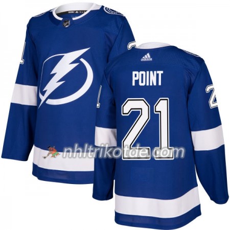 Tampa Bay Lightning Trikot Brayden Point 21 Adidas 2017-2018 Blau Authentic - Herren
